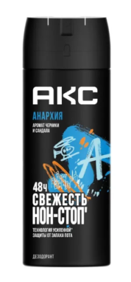 АКС антиперспирант муж. анархия 150мл спрей